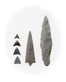 桐山和田遺跡 石鏃、有舌尖頭器、尖頭器