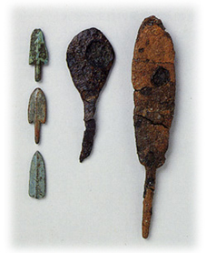 纒向、三井岡原、大王山遺跡 銅鏃、鉄鏃