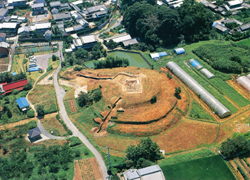 上空から見たホケノ山古墳